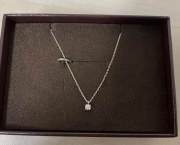 아가트 agete K10 다이아몬드 목걸이 (0.05ct)