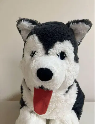 이케아 시베리안 허스키 봉제 인형 코에서 꼬리까지 약 70cm