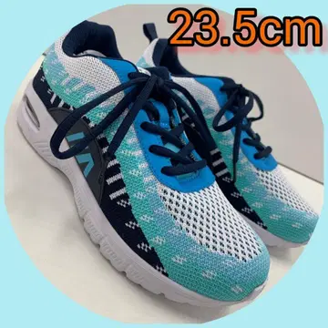23.5cm 새상품 여성 신발 초경량 와이드 에어 스포티 스니커즈 색스