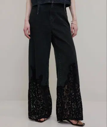아메리빈티지 LACE DOCKING FADE DENIM PANTS