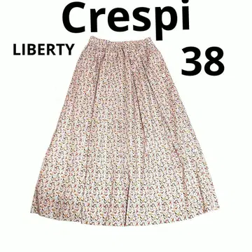 한정 가격! 새상품급 크레스피 LIBERTY 꽃무늬 플리츠 스커트