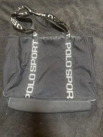 POLO SPORT 블랙 토트백