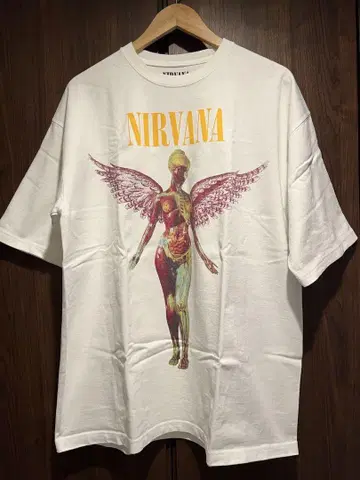 NIRVANA IN UTERO 티셔츠 화이트