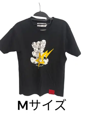 러그 스타일 LUXSTYLE 남성용 블랙 티셔츠 M 사이즈 곰 프린트