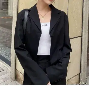 diante SHORT TAILORED JACKET 블랙