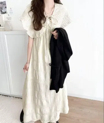 mily bilet 마조리카 플리츠 개더 플레어 원피스 롱