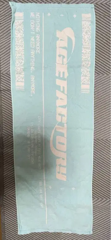 Age Factory 타월 굿즈