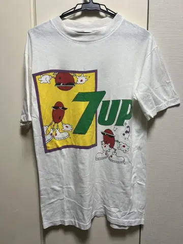 90s 7UP 티셔츠 M 사이즈 싱글 스티치 made in USA