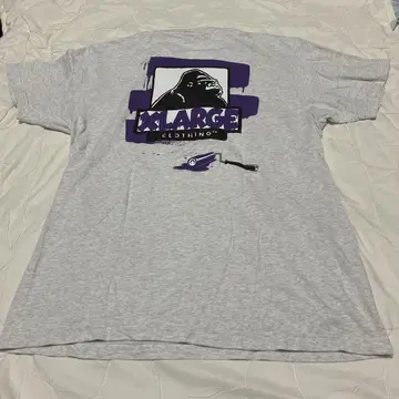 XLARGE 고릴라 디자인 티셔츠 그레이 LIX TICK 콜라보