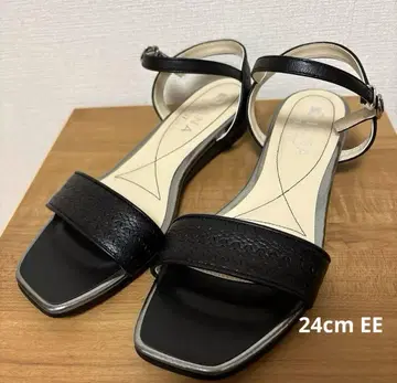 미사용품 DIANA WELLFIT 샌들 블랙 24cm EE