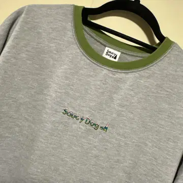 Saucy Dog 소시 도그 링거 티셔츠 롱 T