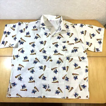빈티지 캡틴 산타 올 패턴 캐릭터 셔츠 90s