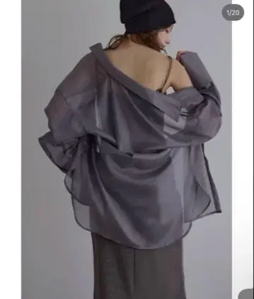 미에리 인바리언트 오간디 글로스 오버 셔츠