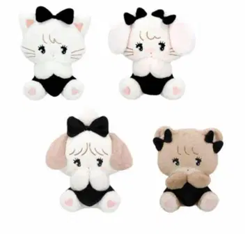 mikko characters BLACK RIBBON BIG 봉제 인형