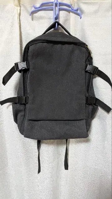 주말 발송] Antiqulture 캔버스 백팩 블랙 모드 빈티지 스타일