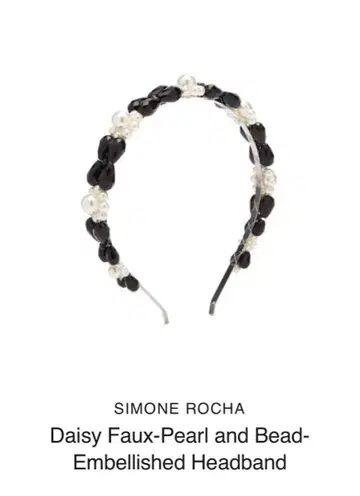 Simone Rocha 비즈 펄 머리띠