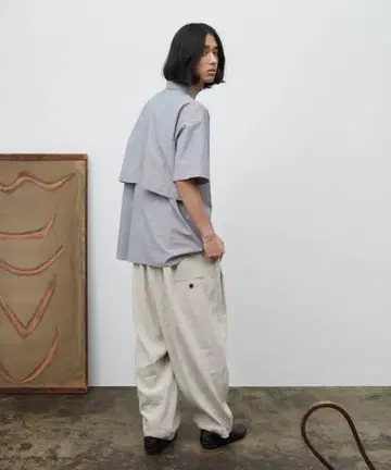 Dulcamara 두르카마라 숏 슬리브 트렌치 셔츠