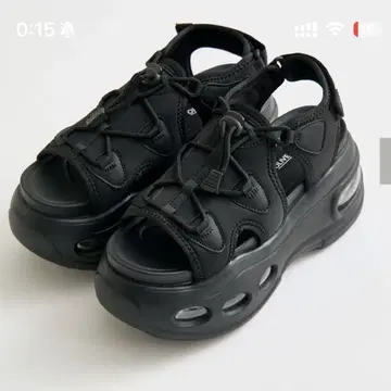OLIVE des OLIVE 에어 밑창 스포츠 샌들 S 사이즈 블랙