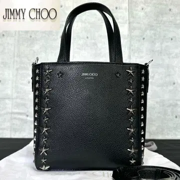 미사용급 JIMMY CHOO MINI PEGASI BLACK 핸드백