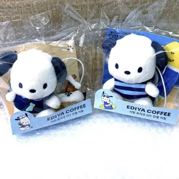 한국 EDIYA COFFEE 산리오 포차코 마스코트