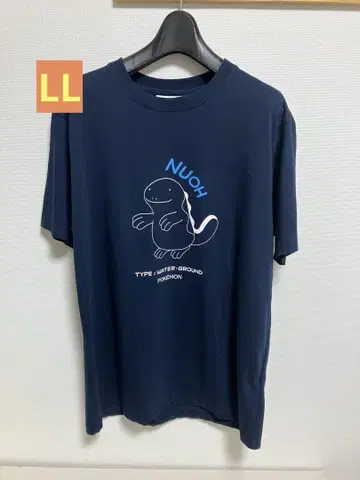 미사용 새상품 NUOH 포켓몬 티셔츠 네이비 LL 누오