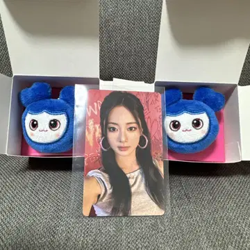 TWICE 쯔위 봉제 인형 반지 트레이딩 카드