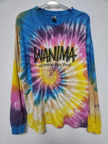 WANIMA 와니마 타이다이 패턴 롱 T 셔츠 XL
