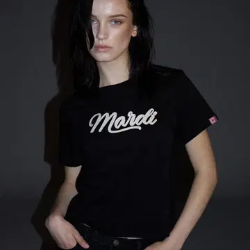 SLIM TSHIRT MARDI VINTAGE LOGO 블랙