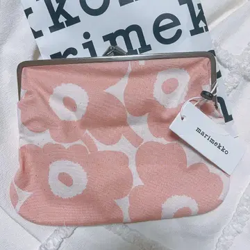 마리메꼬 가마구치 파우치 핑크 우니코 한정 컬러