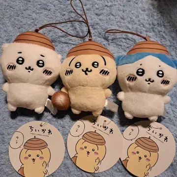 치이카와 (먼작귀) 도동이 모자 마스코트 3종
