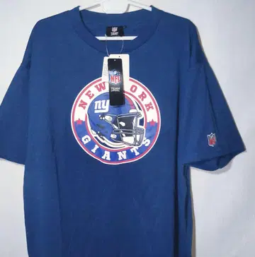 새상품 티셔츠 XL 자이언츠 NFL 미식축구 헬멧 반팔 자수