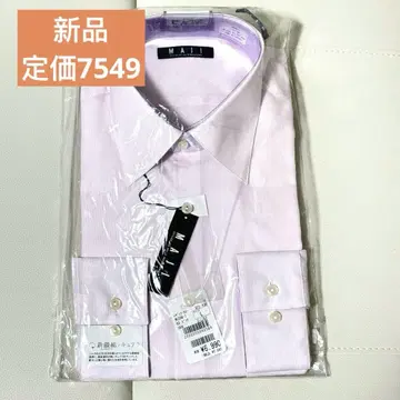 AOKI MAJI 신장 면 형태 안정 긴팔 와이셔츠 L 핑크