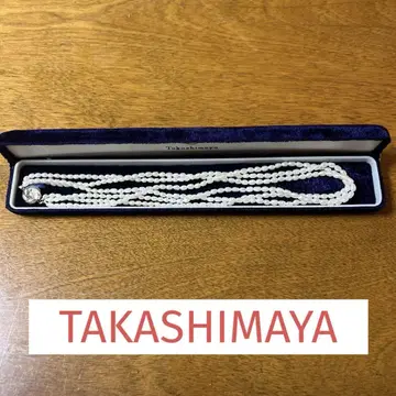 Takashimaya 진주 목걸이 케이스 포함
