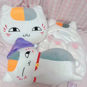 나츠메 우인장 메차데카 봉제 인형 복권 머플러 냥코 선생님