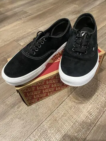 VANS 오센틱 피그 스웨이드 블랙 27.0cm