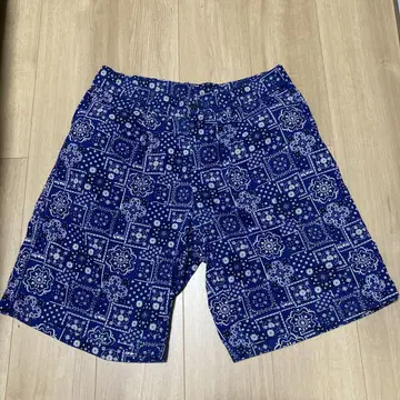 반다나 패턴 네이비 숏 팬츠 L 사이즈