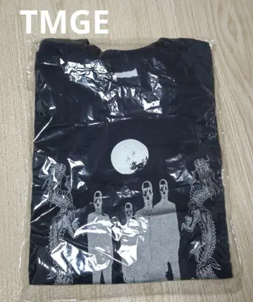 TMGE 티셔츠 다크 네이비 S 사이즈 VIBE ON! 자켓 패턴