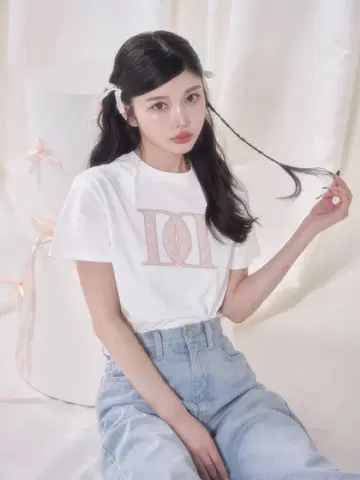 darich 퀼팅 아플리케 티셔츠