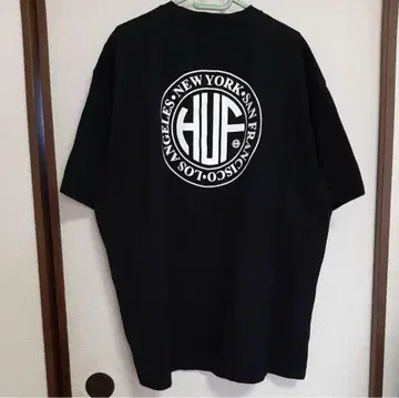 HUF 블랙 티셔츠 2XL