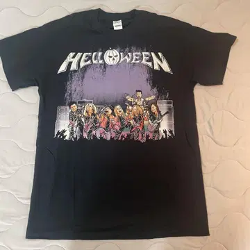 HELLOWEEN 할로윈 밴딩 티셔츠 사이즈 M