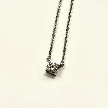0.5ct 모이사나이트 4개의 손톱 솔리테어 목걸이 실버 925