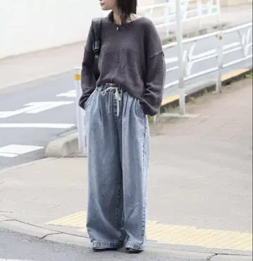 STANDARD 이지 데님 와이드 팬츠 38 새상품