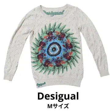 Desigual 플라워 패턴 스웨터 M 사이즈