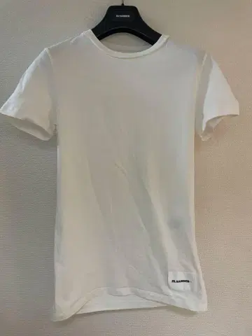 JIL SANDER+ 질 샌더 화이트 코튼 반팔 티셔츠