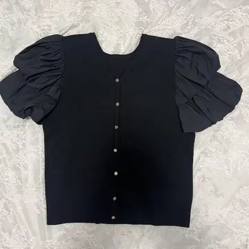 Lilly Lynque 벌룬 슬리브 썸머 니트
