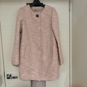 UNTITLED 노카라 자켓 사이즈 2 핑크 계열