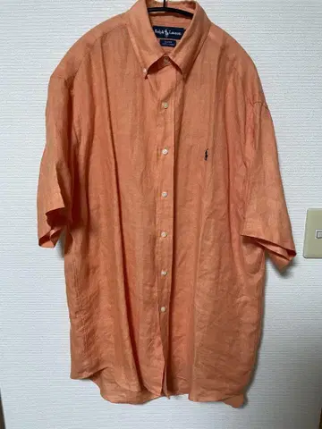 90년대 Ralph Lauren Blake M 100% 린넨 셔츠
