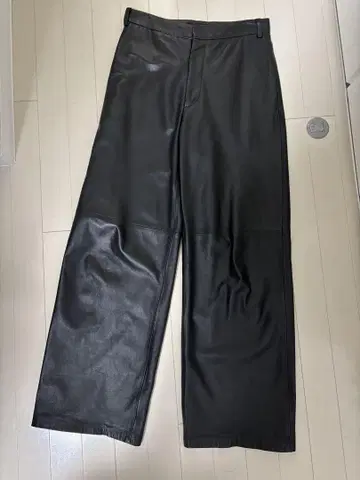 Edition 시프 가죽 와이드 팬츠 36