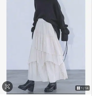 PAGEBOY 프릴 티어드 스커트