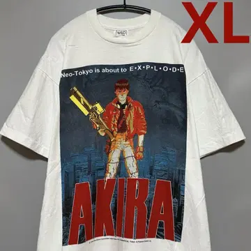 AKIRA 아키라 티셔츠 화이트 반팔 애니메이션 코믹스 네오 도쿄 테츠오